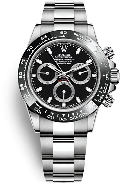 rolex daytona acciaio nero ceramica|Rolex Cosmograph Daytona in Acciaio Oystersteel, .